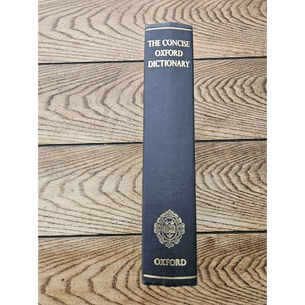 Vintage Concise Oxford Dictionary 6th Edition 1976 Thumb Index Hardcover